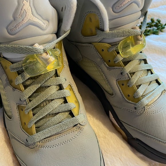 Nike Air Jordan 5 Retro M9/W10.5 Jade Horizon/Desert Sand - Picture 7 of 8